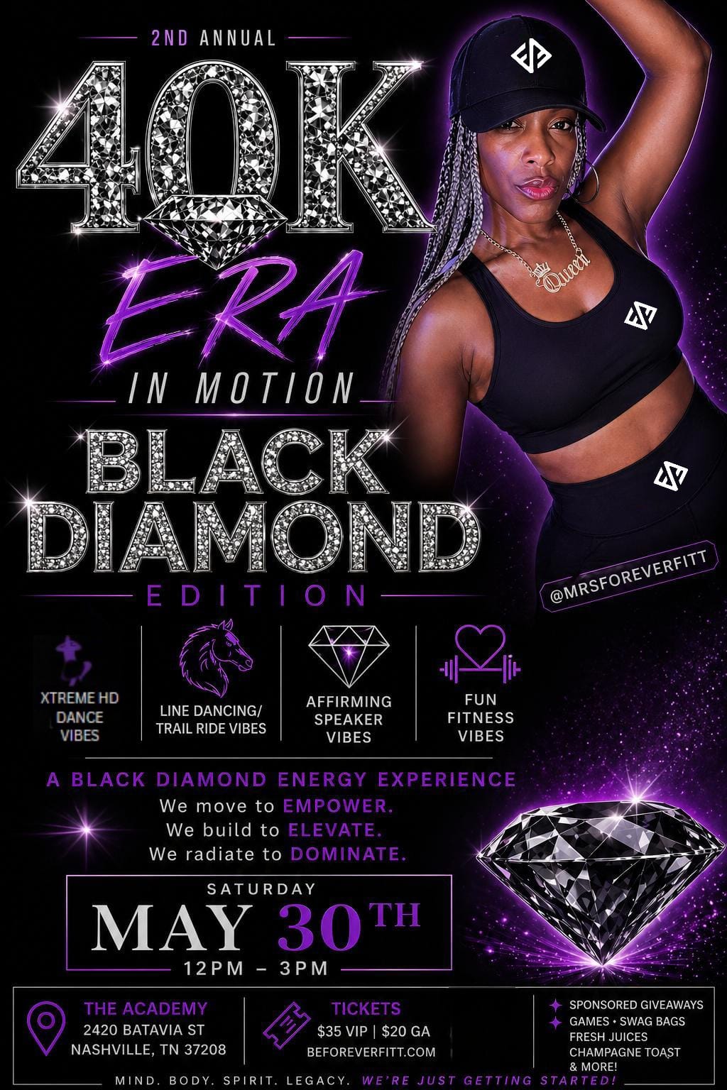 GENERAL ADMISSION 40K ERA IN MOTION: BLACK DIAMOND EDITION (w/o SHIRT)